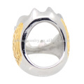 China factory direct wholesale jewelry indonesia ring, mens stainless steel gold ring blanks